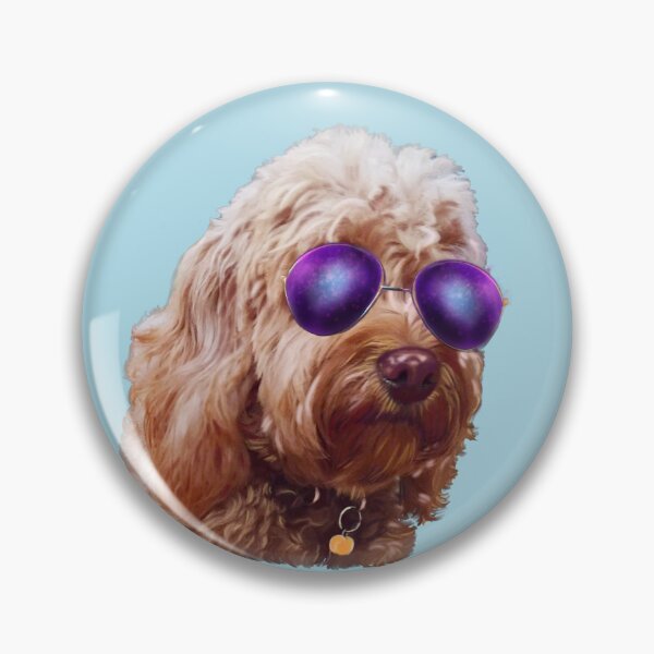 Item preview, Cool Cavapoo in Sunglasses | Cute Doodle Dog Aesthetic Art designed and sold by Artonmytee.