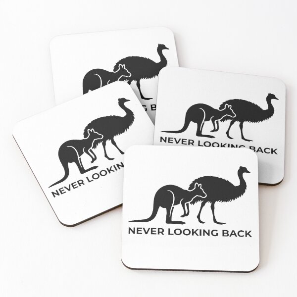Item preview, Never Looking Back - Australian Kangaroo & Emu Forward Motion | Great New Aussie Citizen Gift designed and sold by KrystalWilson.