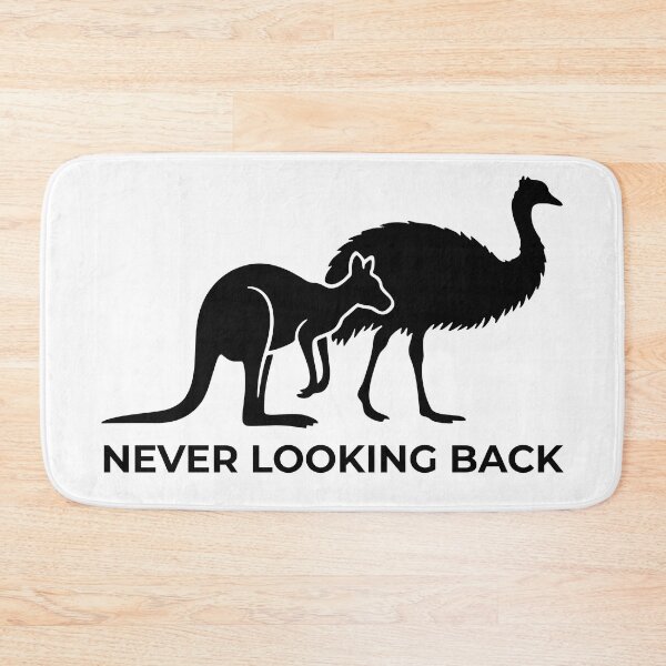 Item preview, Never Looking Back - Australian Kangaroo & Emu Forward Motion | Great New Aussie Citizen Gift designed and sold by KrystalWilson.