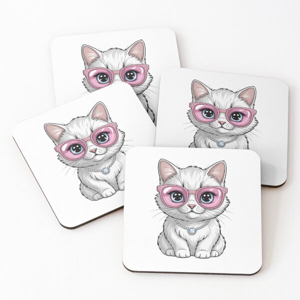 Item preview, Cat With Sunglasses T Shirt, Cool Cat With Pink Sunglasses, Cute Cat Wearing Sunglasses, Stylish Cat Illustration, Funny Cat Shirt Design, Aesthetic Cat Art designed and sold by khadija19art.