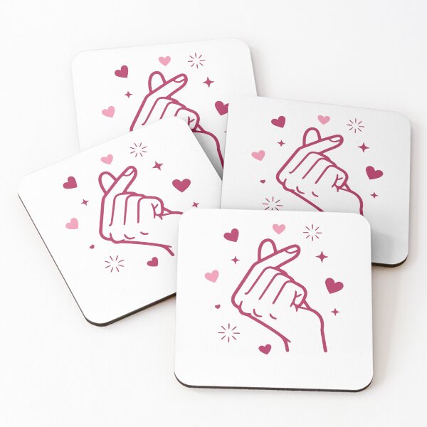 Item preview, Kpop Korean Music Cute Finger Heart Love Korea designed and sold by LuminOrb.