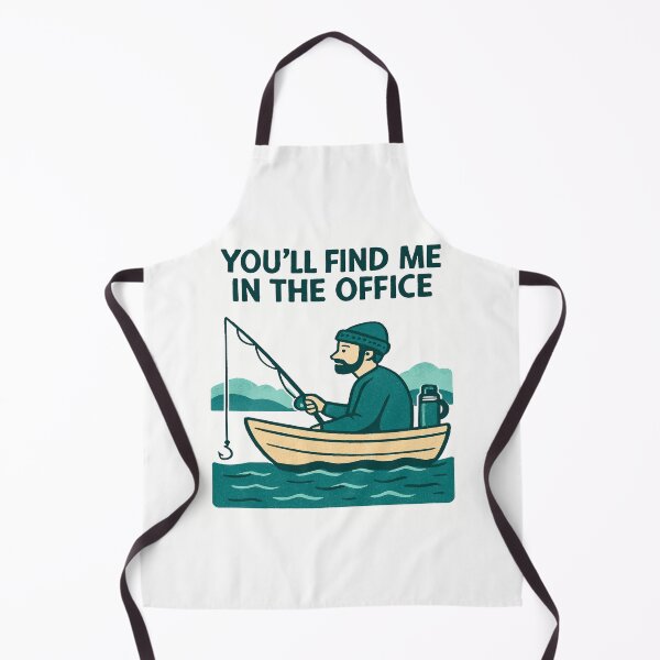 Item preview, You’ll Find Me in the Office – Fishing Humor Illustration designed and sold by myforestfog.