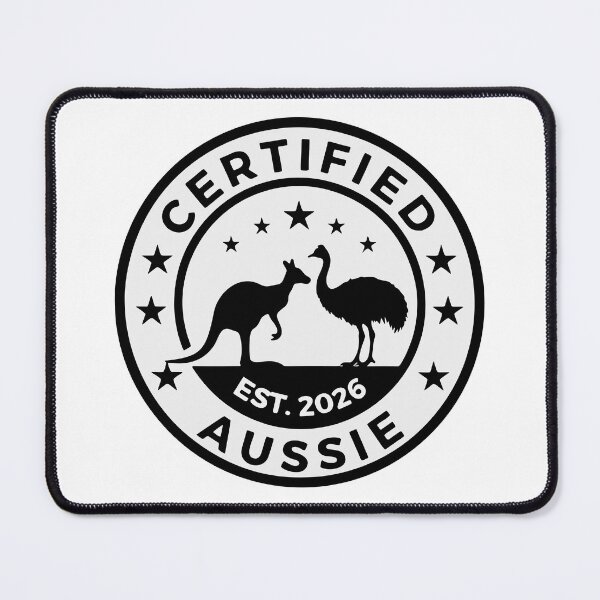 Item preview, Certified Aussie - Established 2026 | Kangaroo & Emu Badge | New Aussie Citizen Gift designed and sold by KrystalWilson.