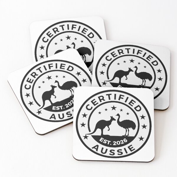 Item preview, Certified Aussie - Established 2026 | Kangaroo & Emu Badge | New Aussie Citizen Gift designed and sold by KrystalWilson.
