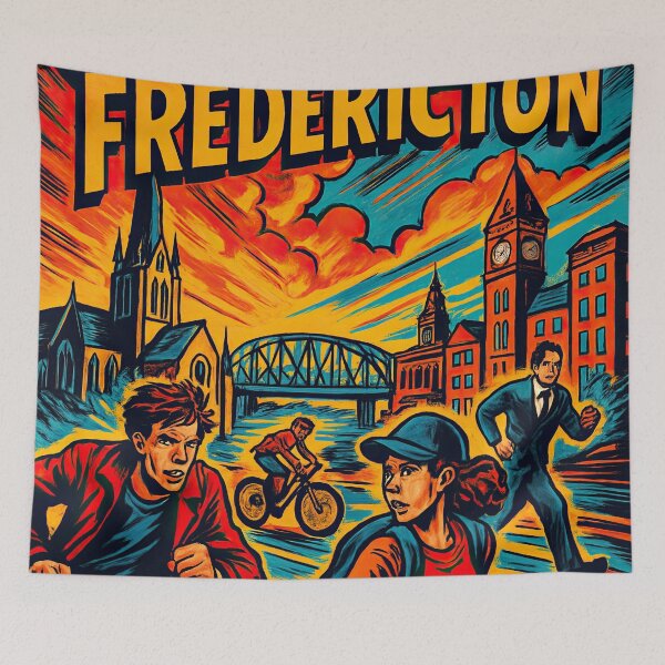 Item preview, Fredericton, city | Comics stylCartoone -  designed and sold by ComicsFactory.
