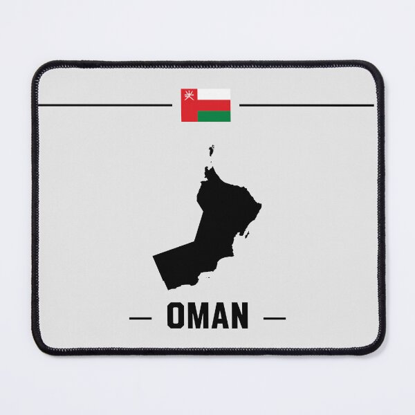Item preview, Oman Pride - Minimalist Map & Flag Silhouette designed and sold by mashmosh.