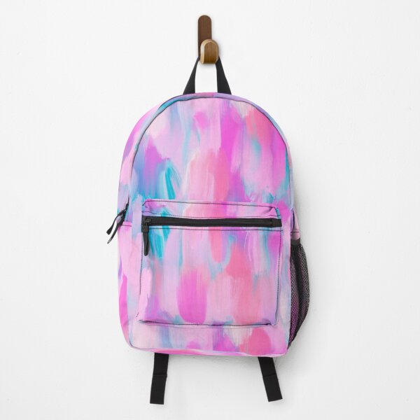 Item preview, Cotton Candy Watercolor Tie-Dye – Pink Teal Brushstroke Abstract Pattern (Phone Strap Bag, Tote, Backpack, Duffle) designed and sold by XO..