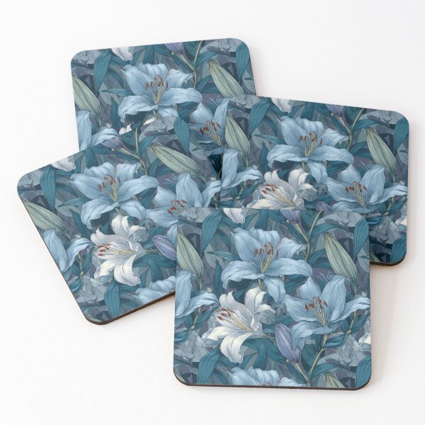 Item preview, Elegant Lilies Texture  - Botanical Garden Pattern  - Valentines Gifts designed and sold by RoyalStarsPatts.