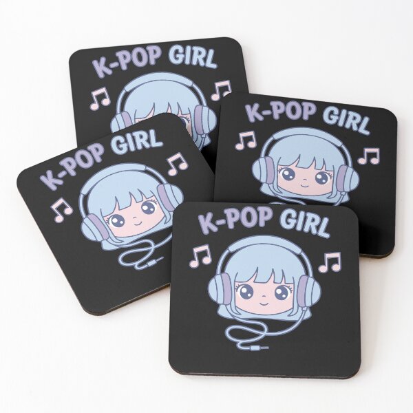 Item preview, K-Pop Girl Cute Korean Kpop Music Anime Girl designed and sold by LuminOrb.