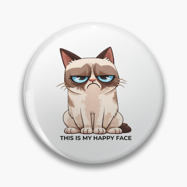Item preview, Grumpy Cat Happy Face designed and sold by mumforlife.
