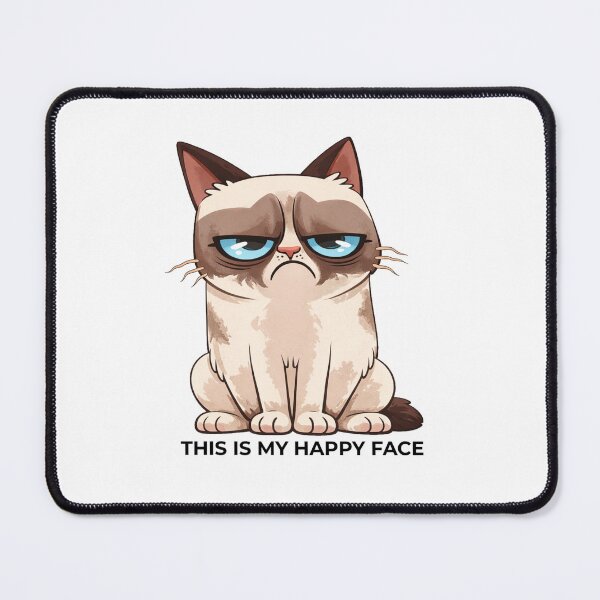 Item preview, Grumpy Cat Happy Face designed and sold by mumforlife.