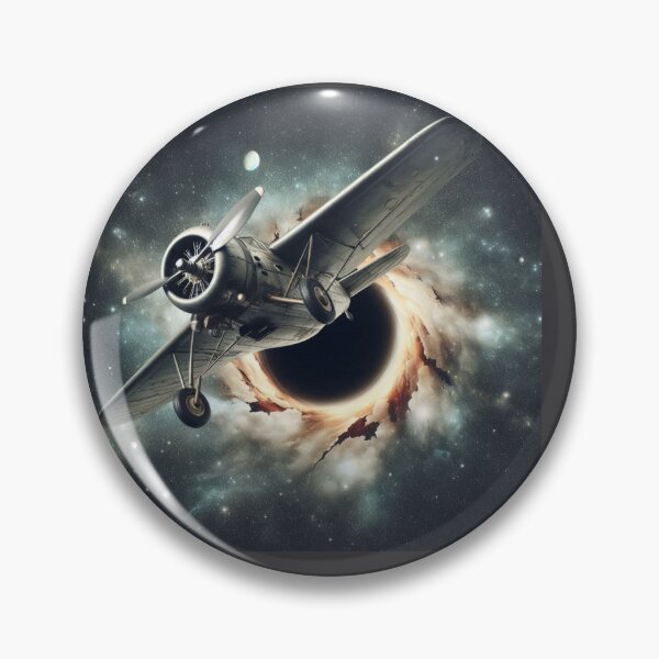 Item preview, Old plane coming out of a black hole in space designed and sold by Dogandesighn.