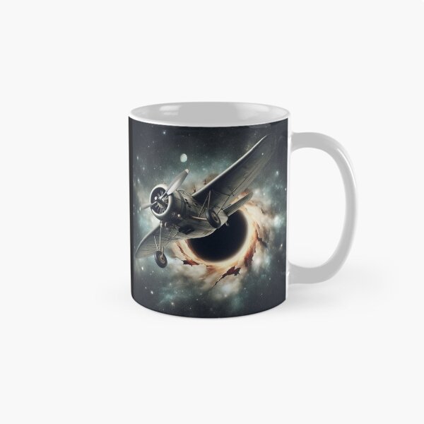 Item preview, Old plane coming out of a black hole in space designed and sold by Dogandesighn.