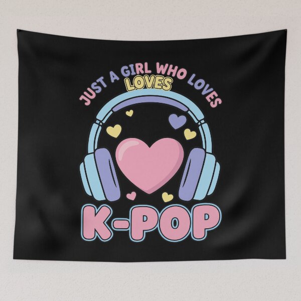 Item preview, Just A Girl Who Loves K-Pop Cute Korean Music designed and sold by LuminOrb.