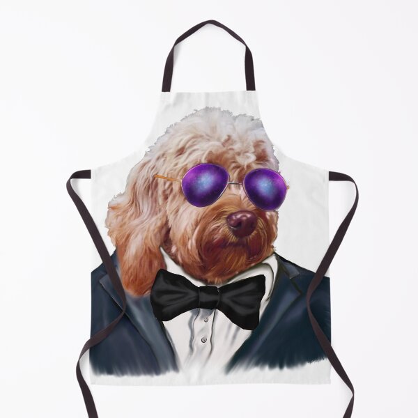 Item preview, Cool Cavapoo in Sunglasses and Tuxedo | Cute Doodle Dog Aesthetic Art designed and sold by Artonmytee.