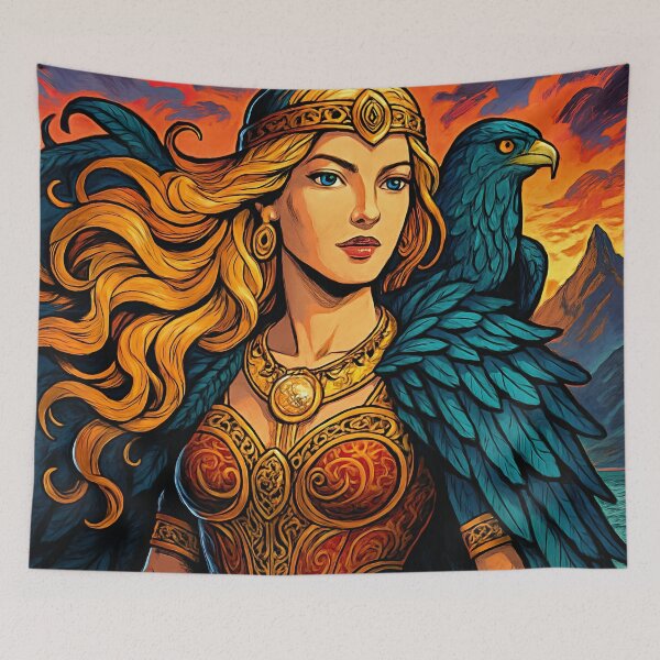 Item preview, Freyja, Norse mythology goddess of, love and beauty | Comics stylCartoone -  designed and sold by ComicsFactory.
