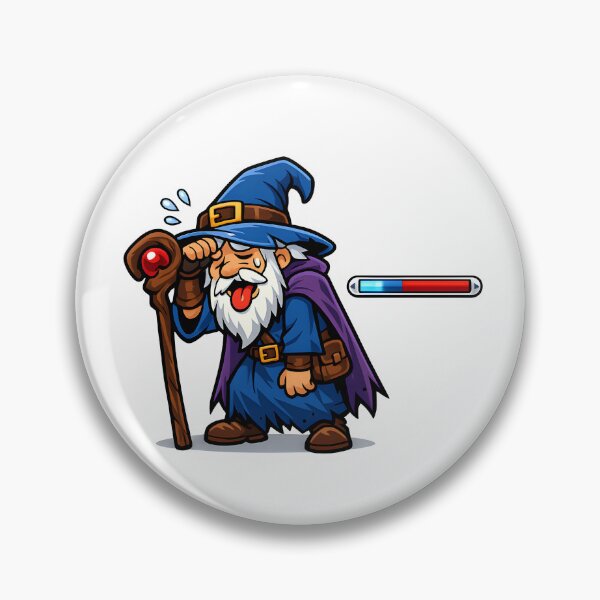 Item preview, Low Mana Wizard designed and sold by Signal and Ink.