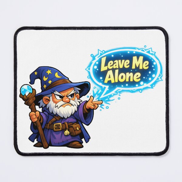 Item preview, Wizard Casting Leave Me Alone designed and sold by Signal and Ink.