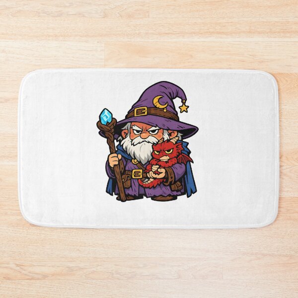 Item preview, Grumpy Wizard With Dragon designed and sold by Signal and Ink.