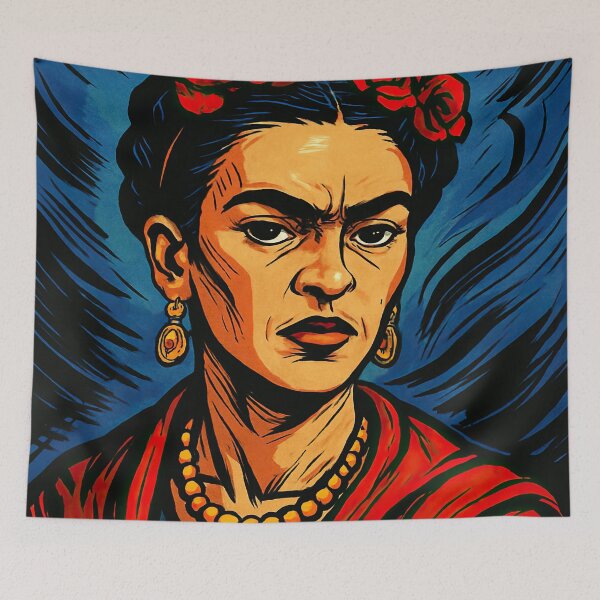 Item preview, Frida Kahlo, portrait | Comics stylCartoone -  designed and sold by ComicsFactory.