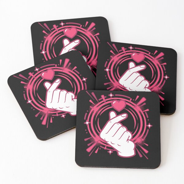 Item preview, Kpop Korean Music Cute Finger Heart Love Pop designed and sold by LuminOrb.