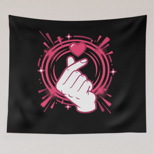 Item preview, Kpop Korean Music Cute Finger Heart Love Pop designed and sold by LuminOrb.