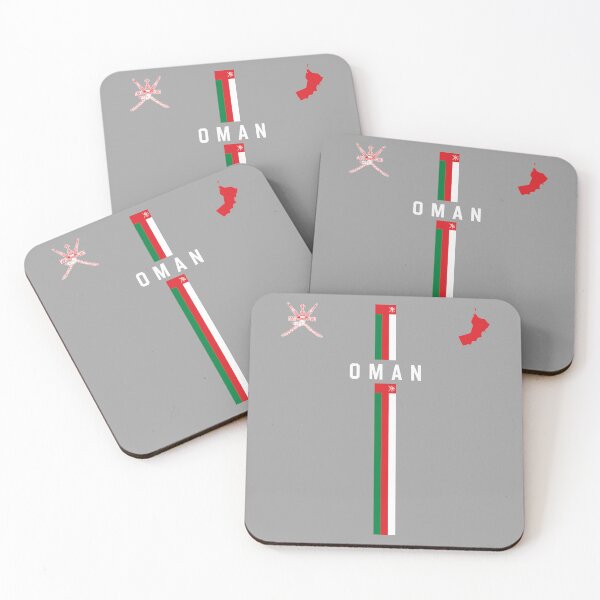 Item preview, Oman Heritage & Pride, National Emblem Vertical Flag Design designed and sold by mashmosh.