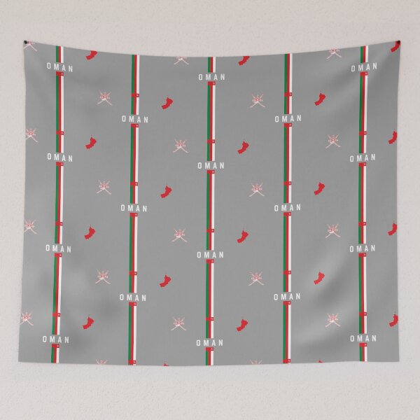 Item preview, Oman Heritage & Pride, National Emblem Vertical Flag Design designed and sold by mashmosh.