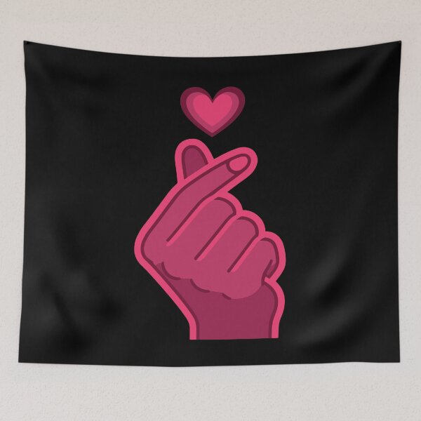 Item preview, Kpop Finger Heart Korean Pop Cute Love Korea Music designed and sold by LuminOrb.