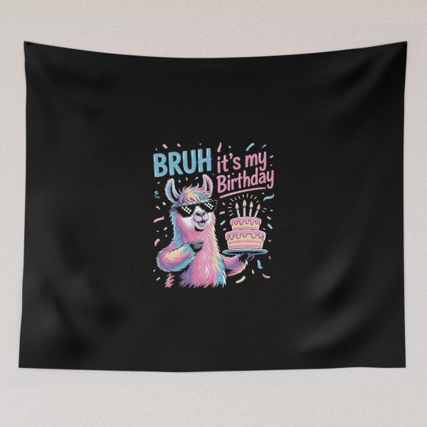 Item preview, Bruh Its My Birthday Llama Pinata Boy Girl Family Party Bday 79 designed and sold by SyntaxClaw.