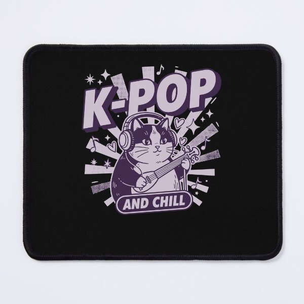 Item preview, K-Pop And Chill Korean Pop Music Cute Cat designed and sold by LuminOrb.