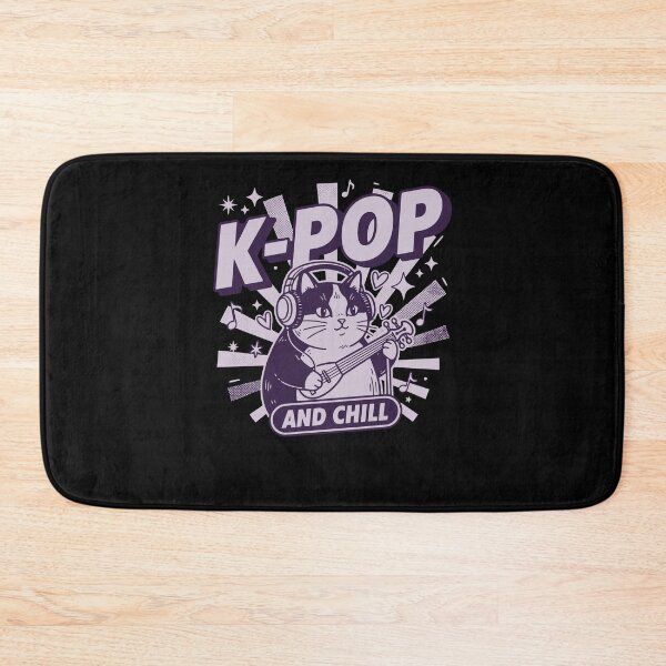 Item preview, K-Pop And Chill Korean Pop Music Cute Cat designed and sold by LuminOrb.
