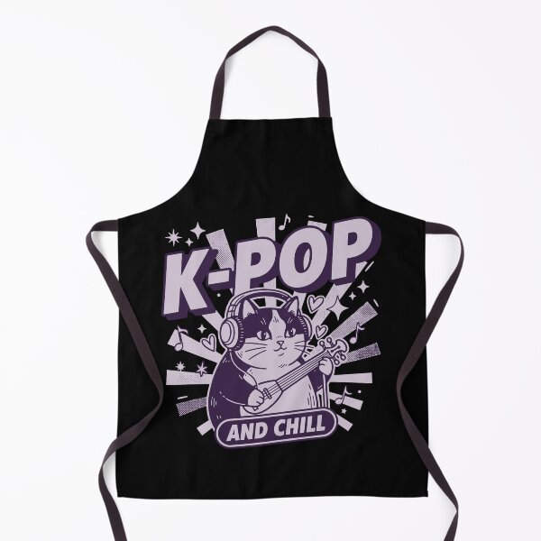 Item preview, K-Pop And Chill Korean Pop Music Cute Cat designed and sold by LuminOrb.