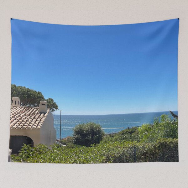 Item preview, Mediterranean Hillside Ocean View with Blue Sky designed and sold by MatthewHeights.