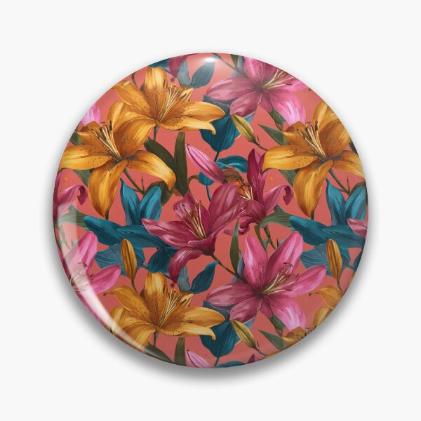 Item preview, Classic Lilies Flower  - Botanical Garden Pattern  - Anniversary Gifts For Her designed and sold by RoyalStarsPatts.