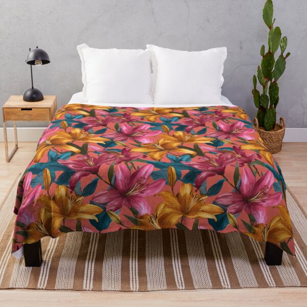 Item preview, Classic Lilies Flower  - Botanical Garden Pattern  - Anniversary Gifts For Her designed and sold by RoyalStarsPatts.