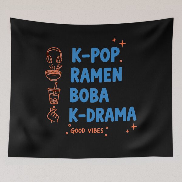 Item preview, K-Pop Ramen Boba K Drama Good Vibes Korean Music designed and sold by LuminOrb.