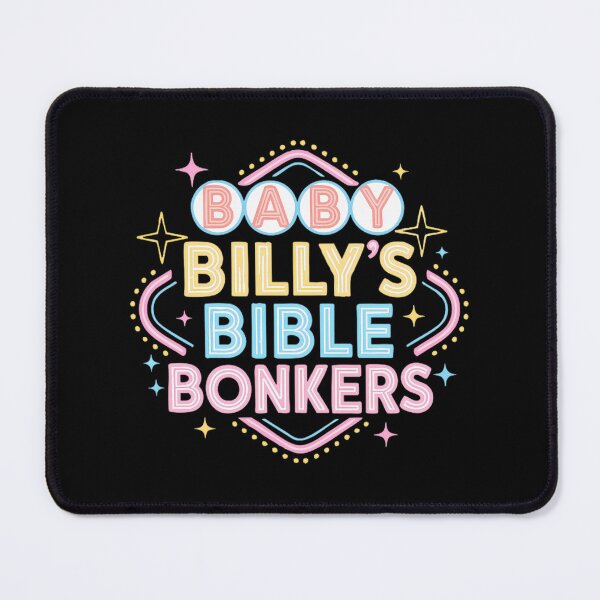 Item preview, Baby Billy'S Bible Bonkers Retro Neon Logo designed and sold by Yesenia Fuller.