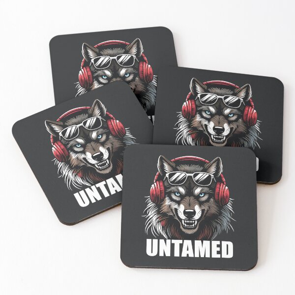 Item preview, Untamed – Wolf With Headphones designed and sold by Taans-Creation.