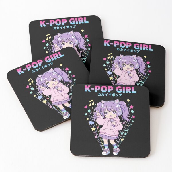 Item preview, K-POP GIRL Anime Korean Music Cute Kpop Fans designed and sold by LuminOrb.