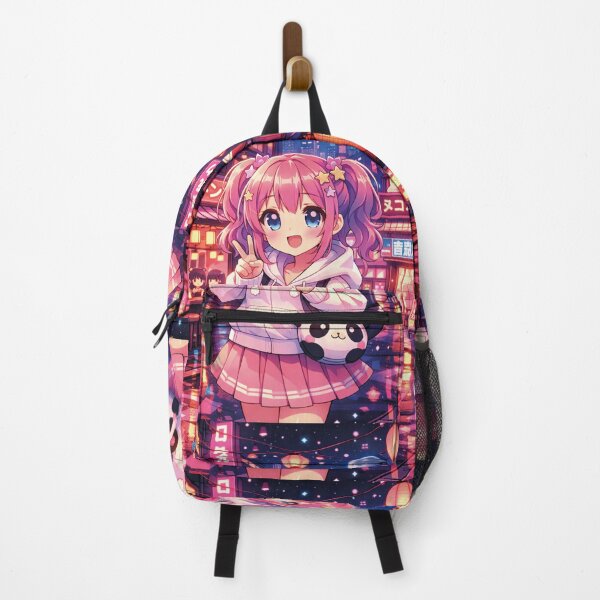 Item preview, Kawaii Anime Girl in Tokyo's Magical Night designed and sold by Mauswohn.