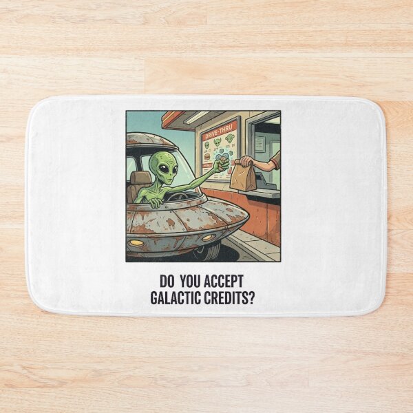 Item preview, Alien Drive Thru Fast Food Humor Design designed and sold by NOVALOOMARCH.