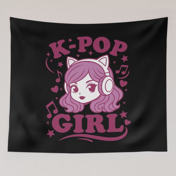 Item preview, K-Pop Girl Kpop Korean Music Cute Anime Girl designed and sold by LuminOrb.