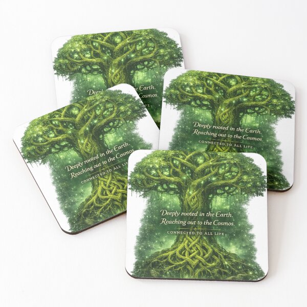 Item preview, Mystical Cosmic Tree of Life with Glowing Roots designed and sold by Tommy Studio.