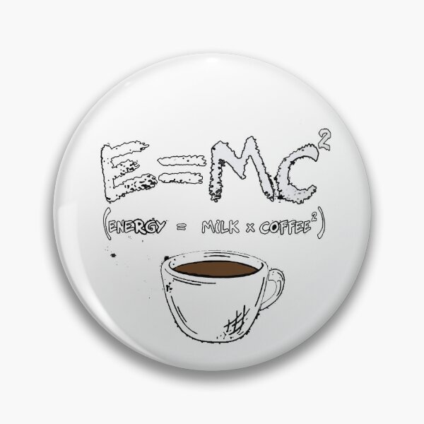 Item preview, E = MC² (Energy = Milk × Coffee²) – Funny Coffee Math Design designed and sold by Fun-and-joy.