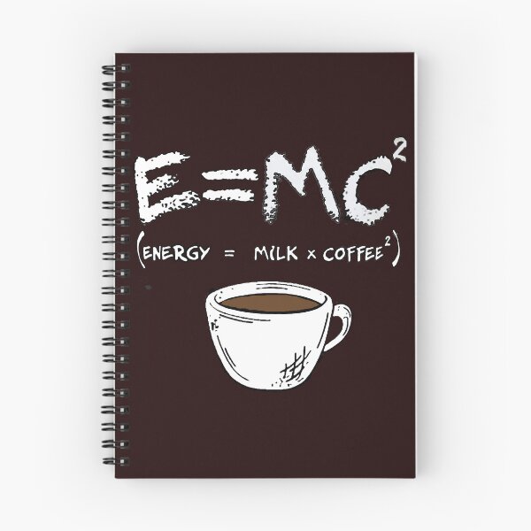 Item preview, E = MC² (Energy = Milk × Coffee²) – Funny Coffee Math Design designed and sold by Fun-and-joy.
