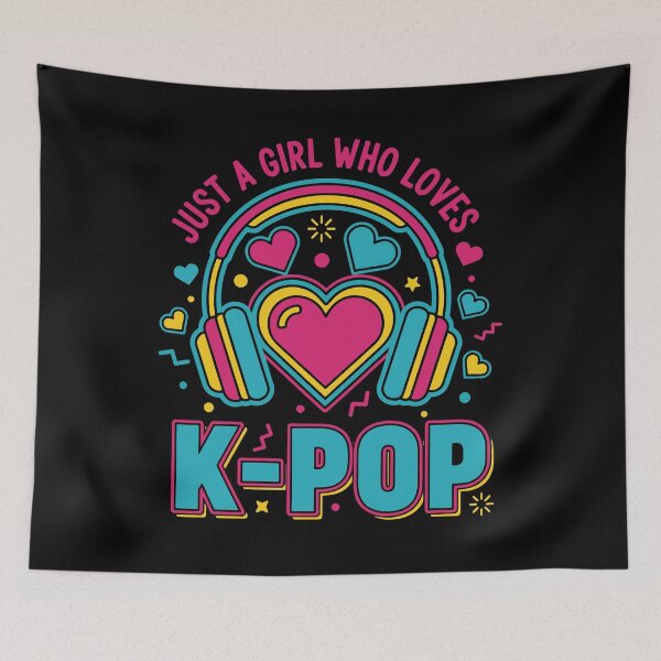 Item preview, Just A Girl Who Loves K-Pop Korean Music designed and sold by LuminOrb.