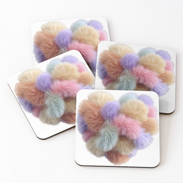 Item preview, Colorful Furry Heart Soft Aesthetic Valentine's Day designed and sold by BigStar-Cart.