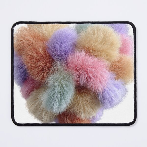 Item preview, Colorful Furry Heart Soft Aesthetic Valentine's Day designed and sold by BigStar-Cart.