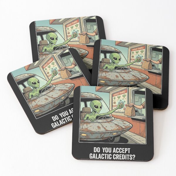 Item preview, Alien Drive Thru Fast Food Humor Design designed and sold by NOVALOOMARCH.